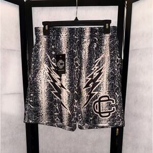 Corrupted Creative Snake Print Basketball Shorts - Medium